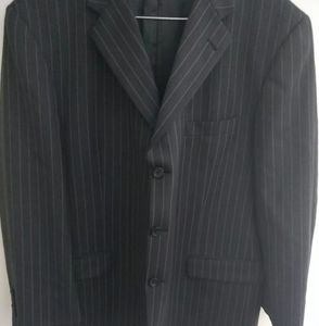 Burberry sport coat blazer mens size 48 black